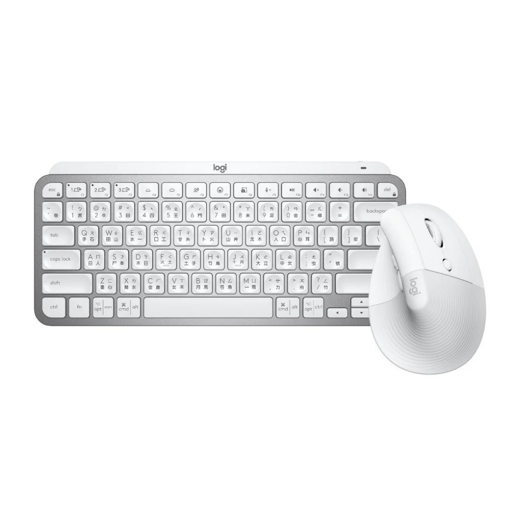 Logitech 羅技 LIFT人體工學垂直滑鼠 + MX Keys Mini 無線智能鍵盤- 黑/白/粉-規格圖1