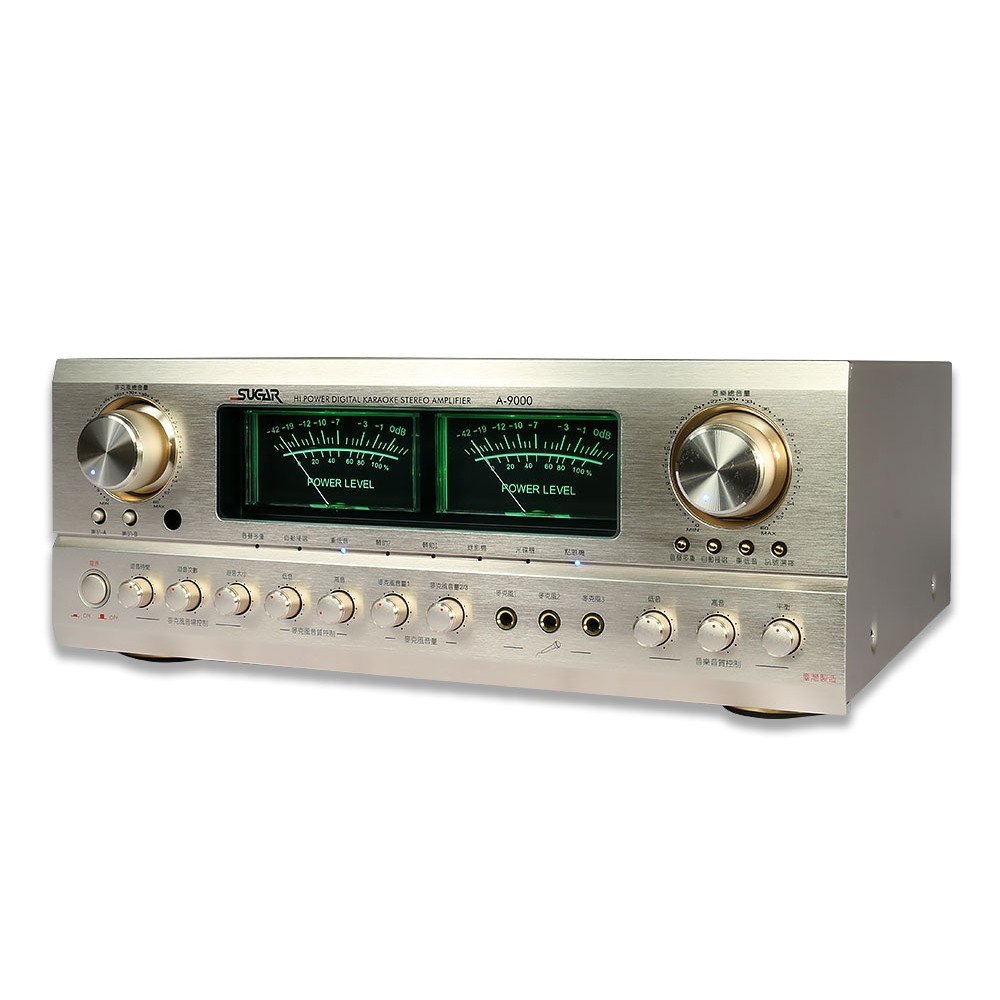 SUGAR A-9000 專業數位迴音卡拉OK擴大機(280W+280W)~卡拉OK擴大機推薦-規格圖2