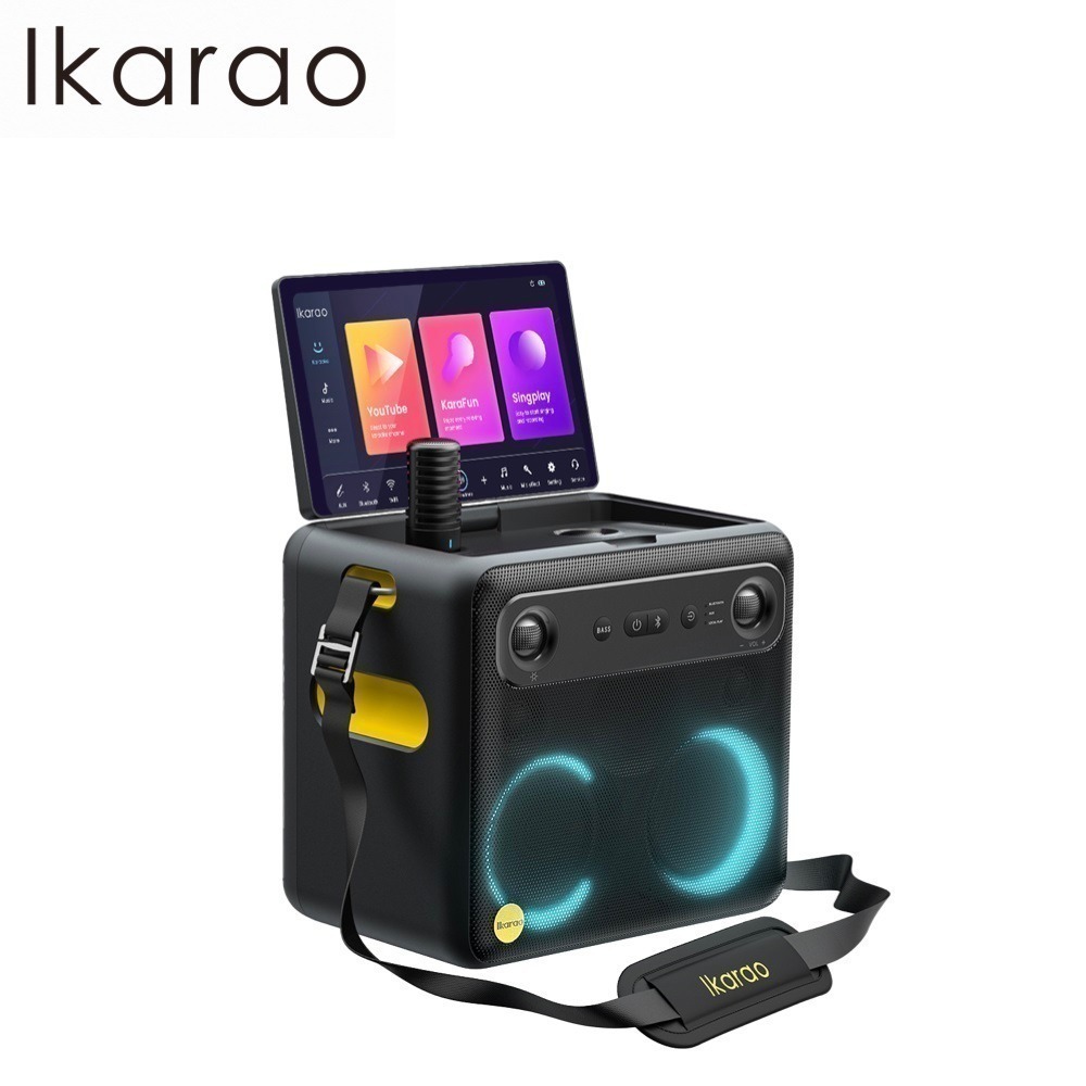 Ikarao 愛克拉 X2 一體式便攜卡拉OK機 附2支無線麥克風 公司貨-規格圖5