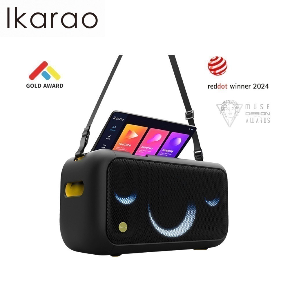 Ikarao 愛克拉 X1 一體式便攜卡拉OK機 附2支無線麥克風 公司貨-細節圖4