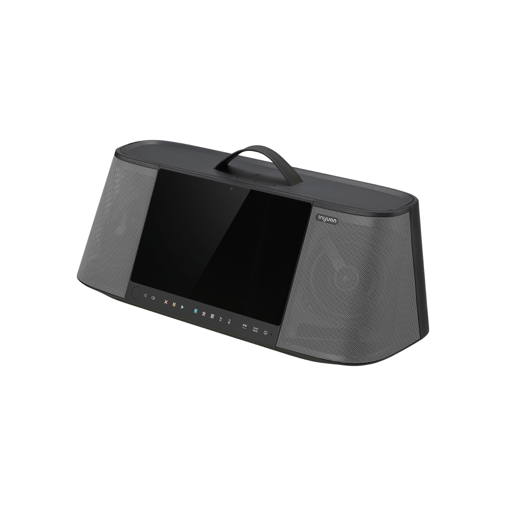 Inyuan 音圓 PARTY-7000 手提式點歌伴唱機行動KTV(含無線麥克風二支/4TB硬碟/鋰電池/腳架)-細節圖2