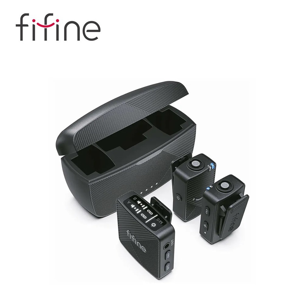 FIFINE M9 雙無線領夾式直播麥克風-規格圖1