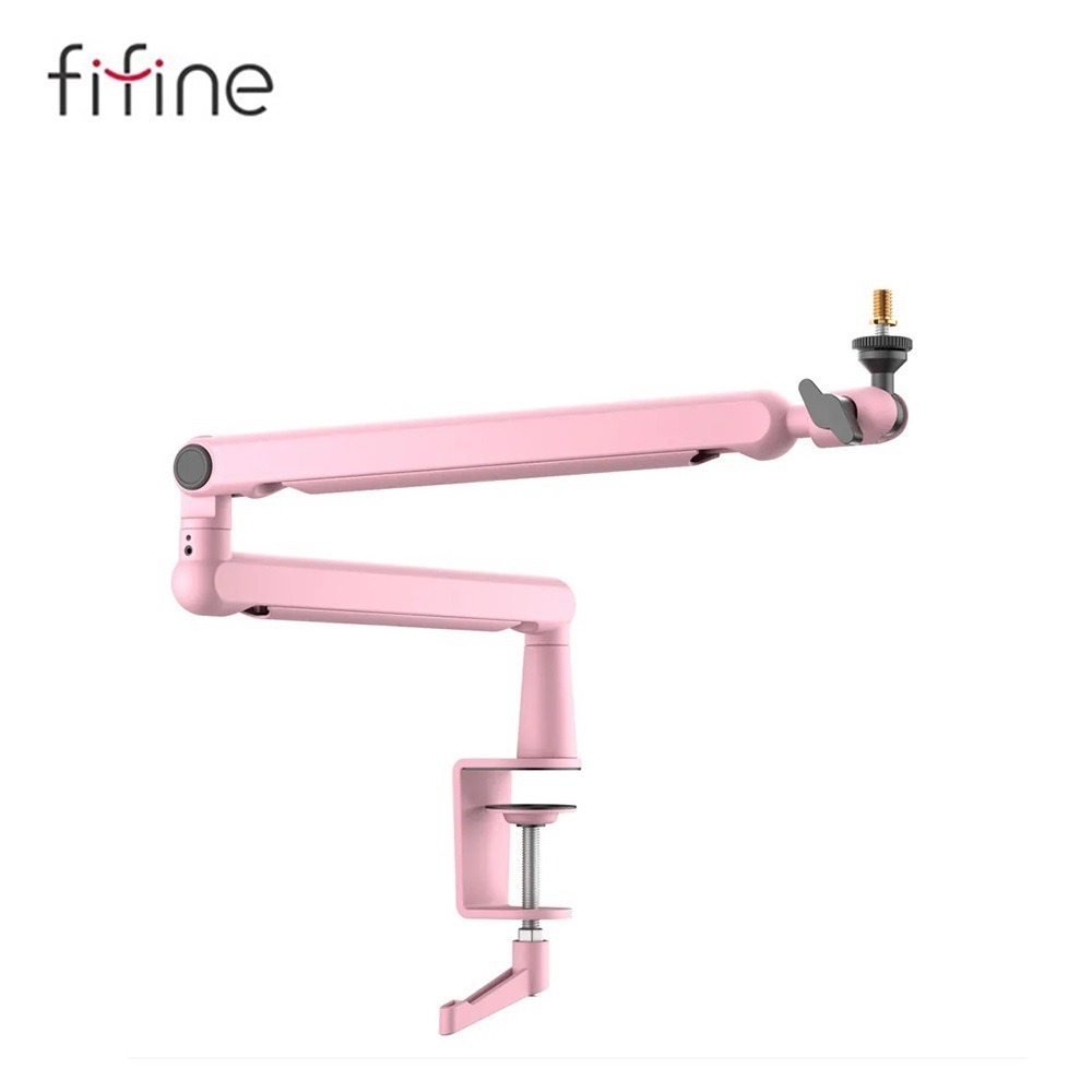 FIFINE BM88 麥克風桌夾懸臂式支架 黑白粉三色任選-規格圖1