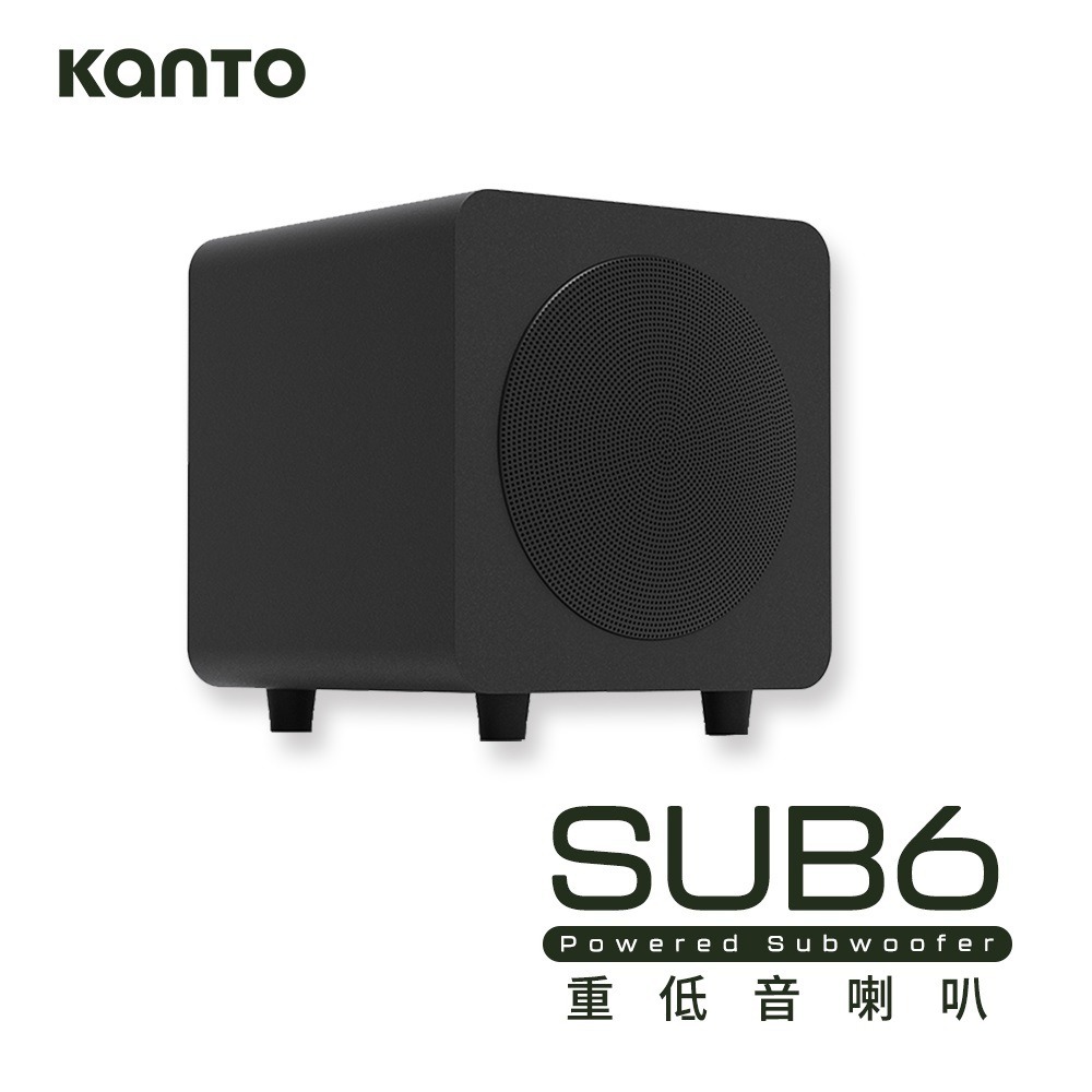 加拿大品牌 Kanto SUB6 重低音喇叭6吋紙盆低音單體/200W低音威力/RCA輸入 公司貨-規格圖1