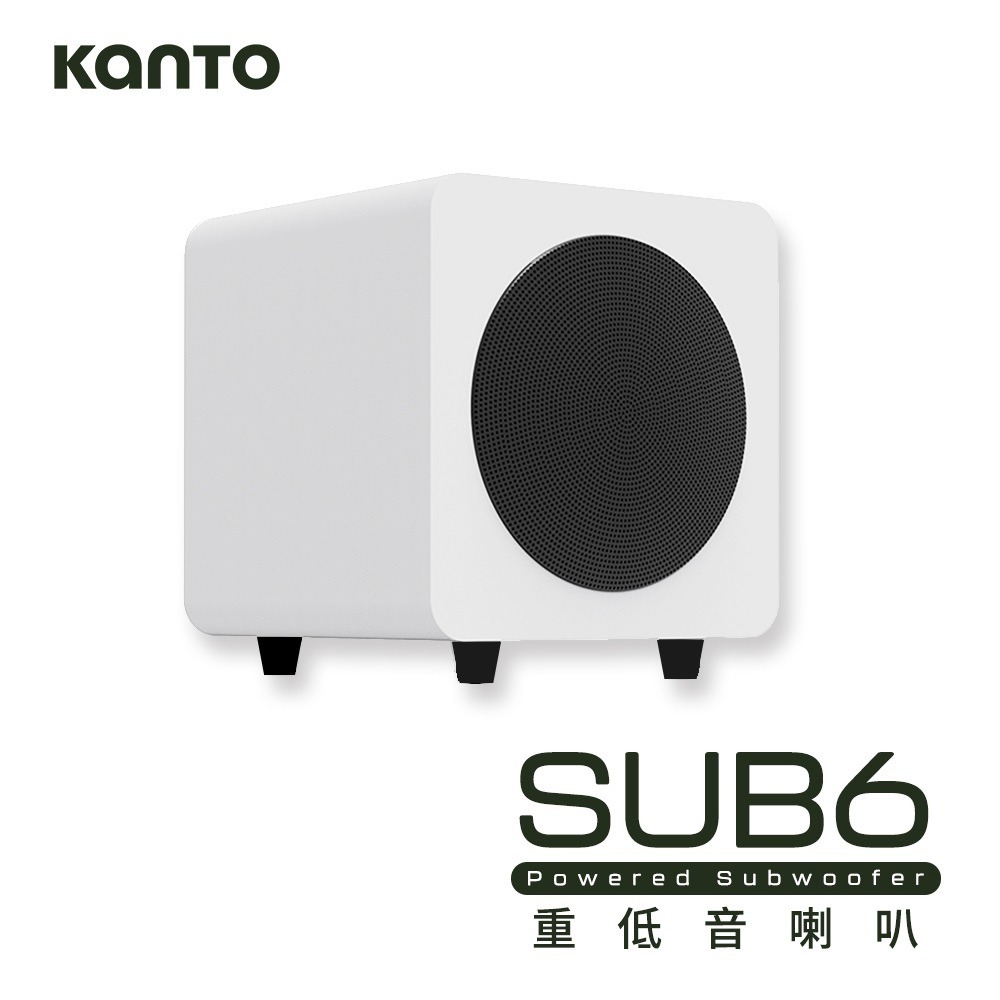加拿大品牌 Kanto SUB6 重低音喇叭6吋紙盆低音單體/200W低音威力/RCA輸入 公司貨-規格圖1