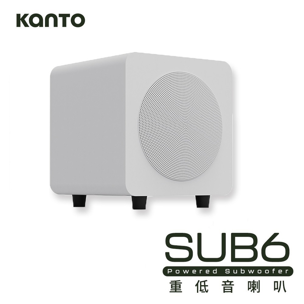 加拿大品牌 Kanto SUB6 重低音喇叭6吋紙盆低音單體/200W低音威力/RCA輸入 公司貨-規格圖1