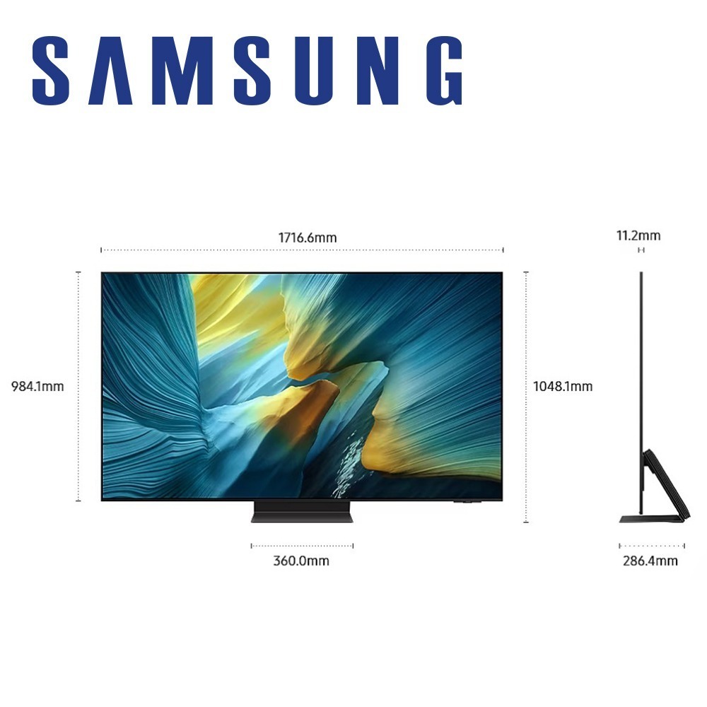 SAMSUNG 三星 OLED S95F 4K QA77S95FAXXZW 77吋 Vision AI 智慧顯示器-細節圖3