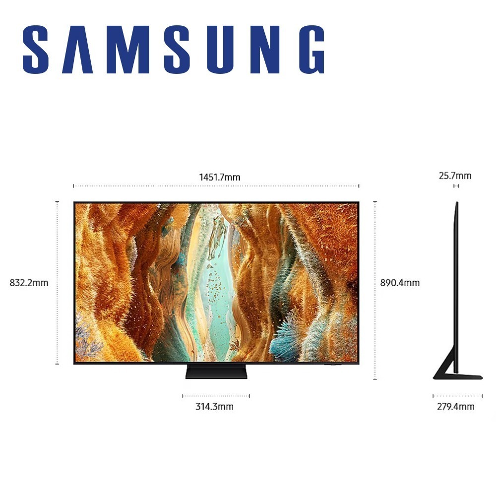 SAMSUNG 三星 Neo QLED QN70F 4K QA65QN70FAXXZW 65吋 Vision AI-細節圖3