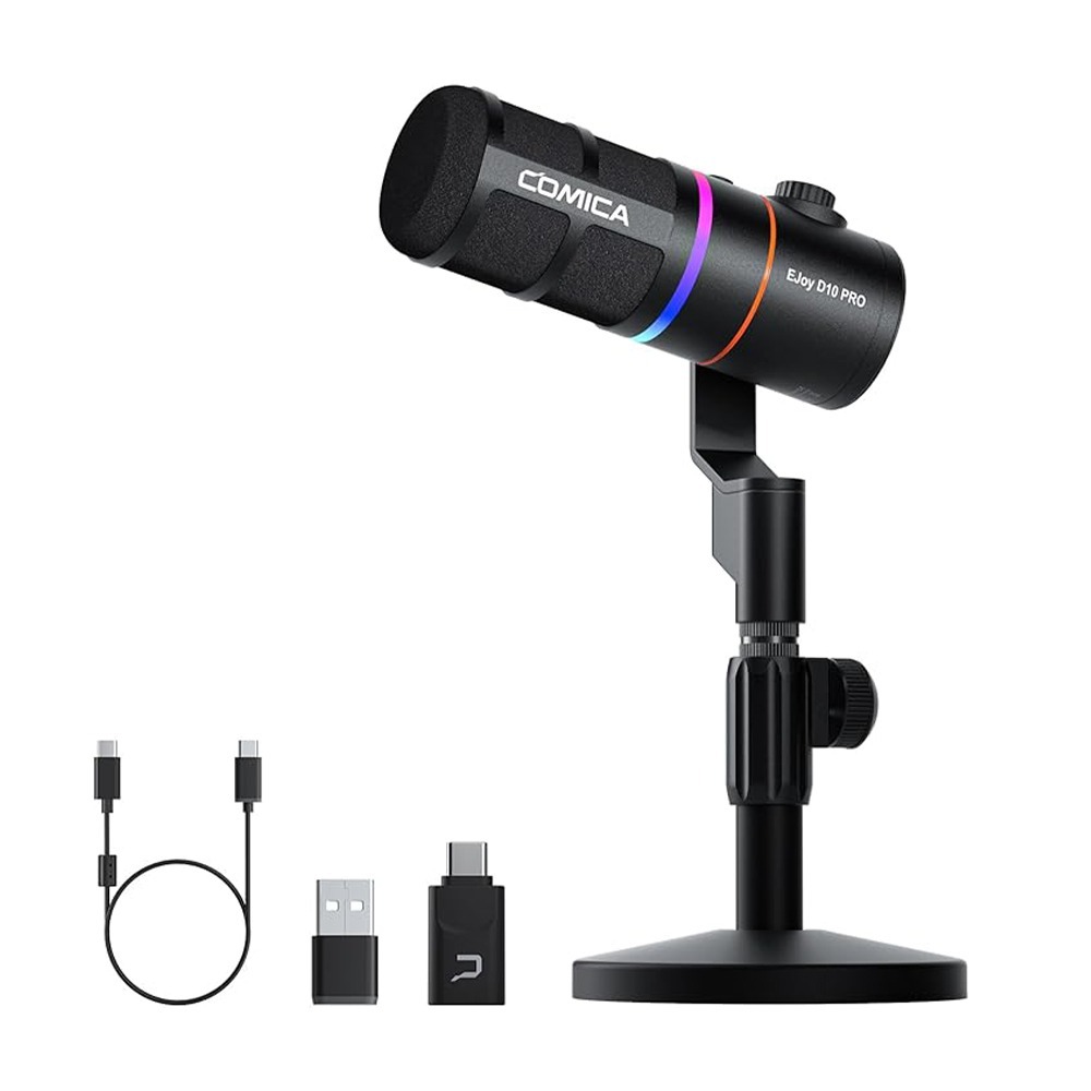 COMICA Ejoy D10 Pro USB/XLR動圈式無線麥克風(桌上型)-規格圖1