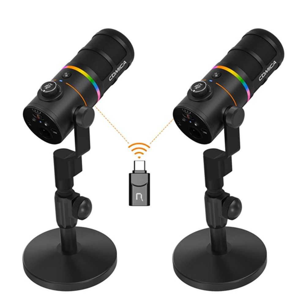 COMICA Ejoy D10 Pro USB/XLR動圈式無線麥克風(一對二組合)-規格圖1