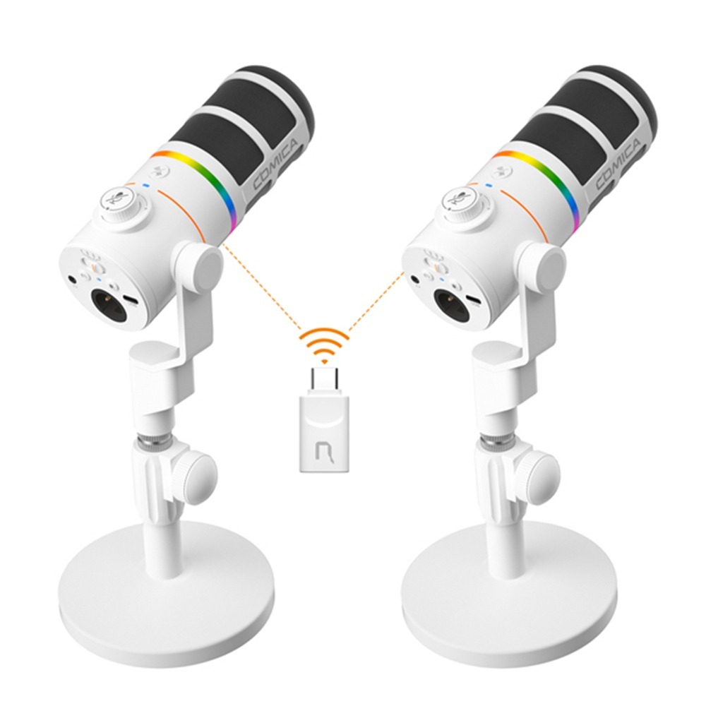 COMICA Ejoy D10 Pro USB/XLR動圈式無線麥克風(一對二組合)-規格圖1
