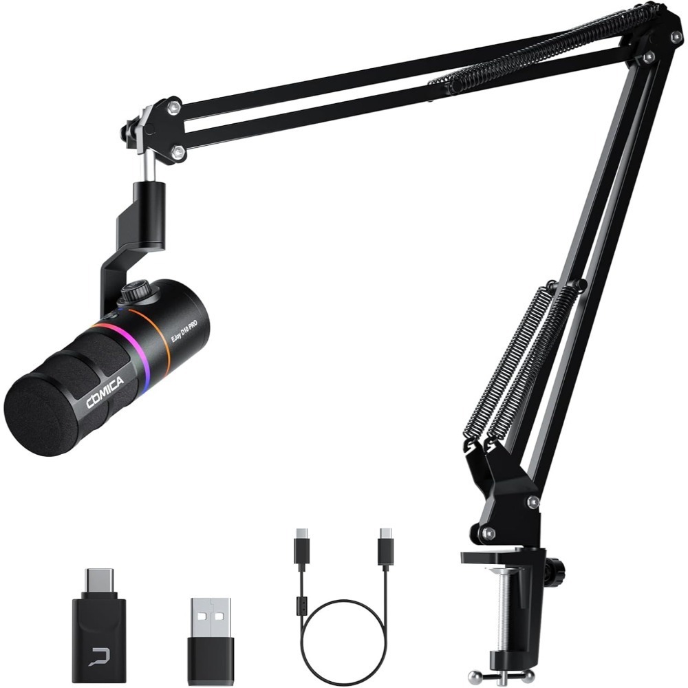 COMICA Ejoy D10 Pro USB/XLR動圈式無線麥克風(懸臂型)-規格圖1