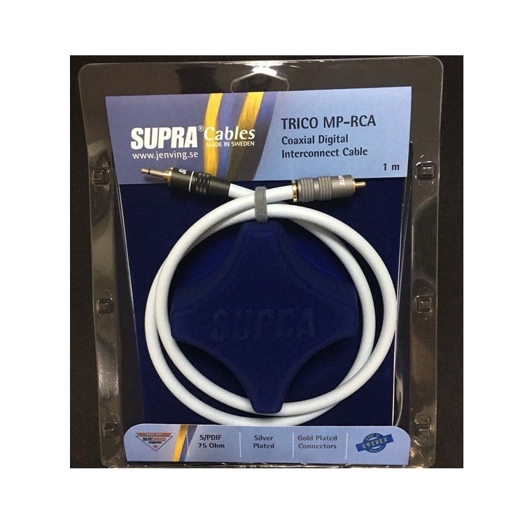瑞典 supra 線材 Trico MP/RCA 數位同軸線/冰藍色/公司貨-細節圖2