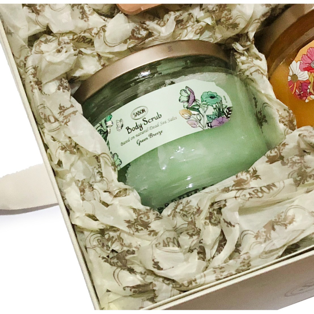 SABON 祕密花園系列 橙沐向陽 / 微風拂綠身體磨砂膏 (320g)-細節圖3