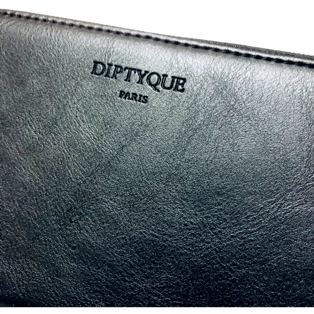 卡達航空商務艙 Diptyque聯名款 法國黑色過夜包 化妝包-細節圖3