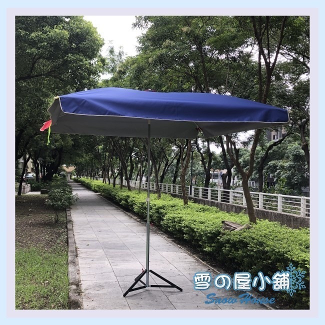 PVC擺攤傘+腳架 夜市雨傘 攤販傘 遮陽傘 大雨傘 商用雨傘 生意用傘 四方傘 地攤傘 台灣製MIT 雪之屋50年老店-細節圖4