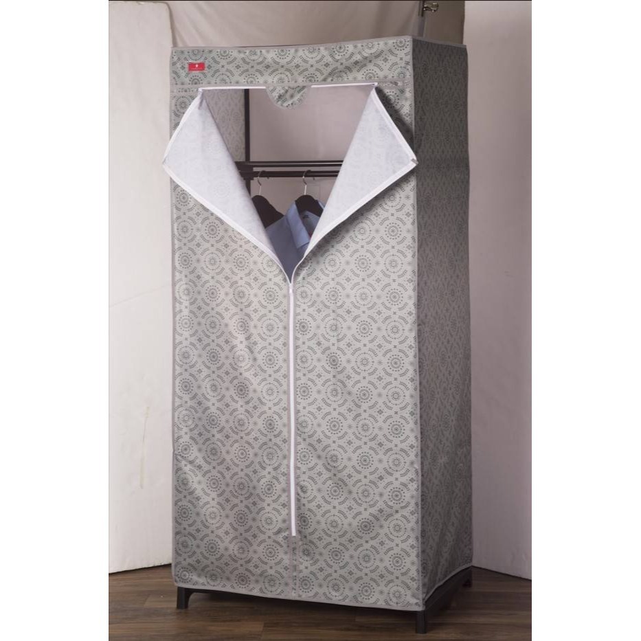 時尚達新牌布衣櫥 DIY衣櫥 優利T型衣櫥 優利LT型布衣櫥 塑膠衣櫥 雪之屋-規格圖5