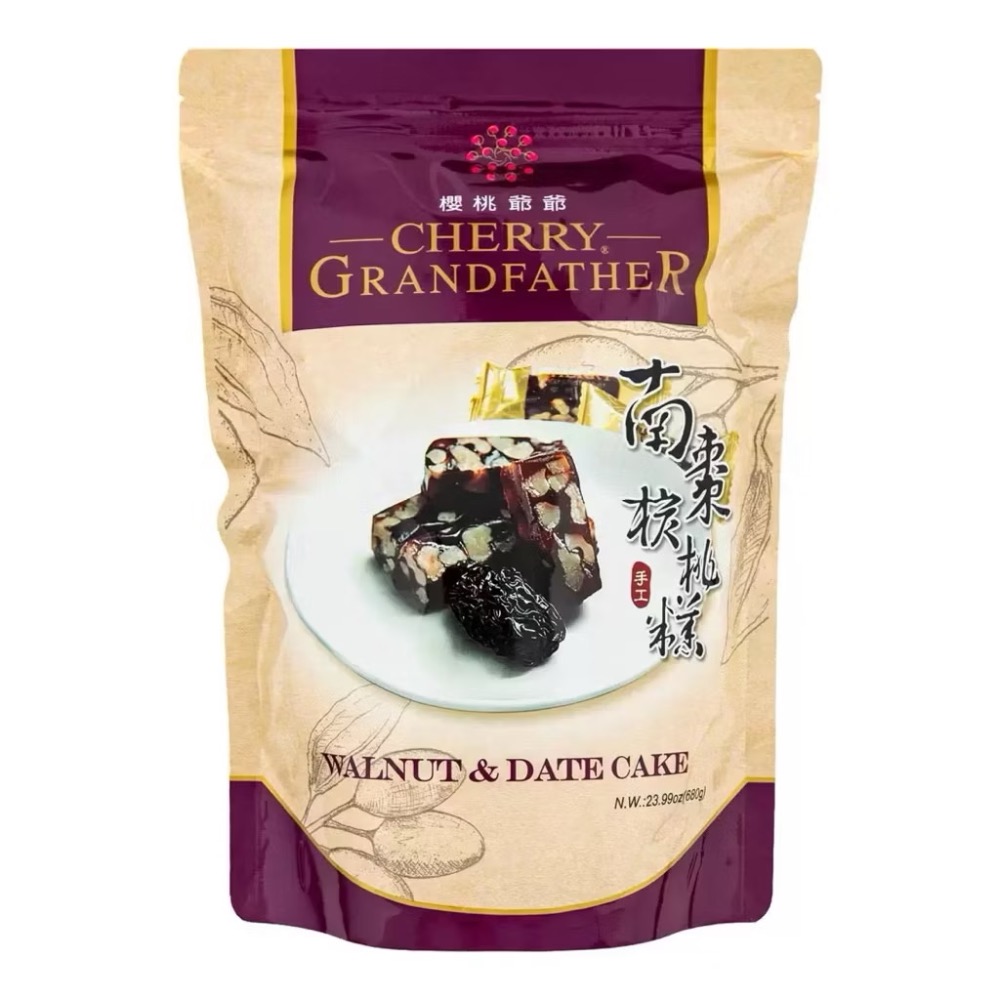 ((好市多現貨))2026.09🎀櫻桃爺爺南棗核桃糕(680公克/包)-規格圖3