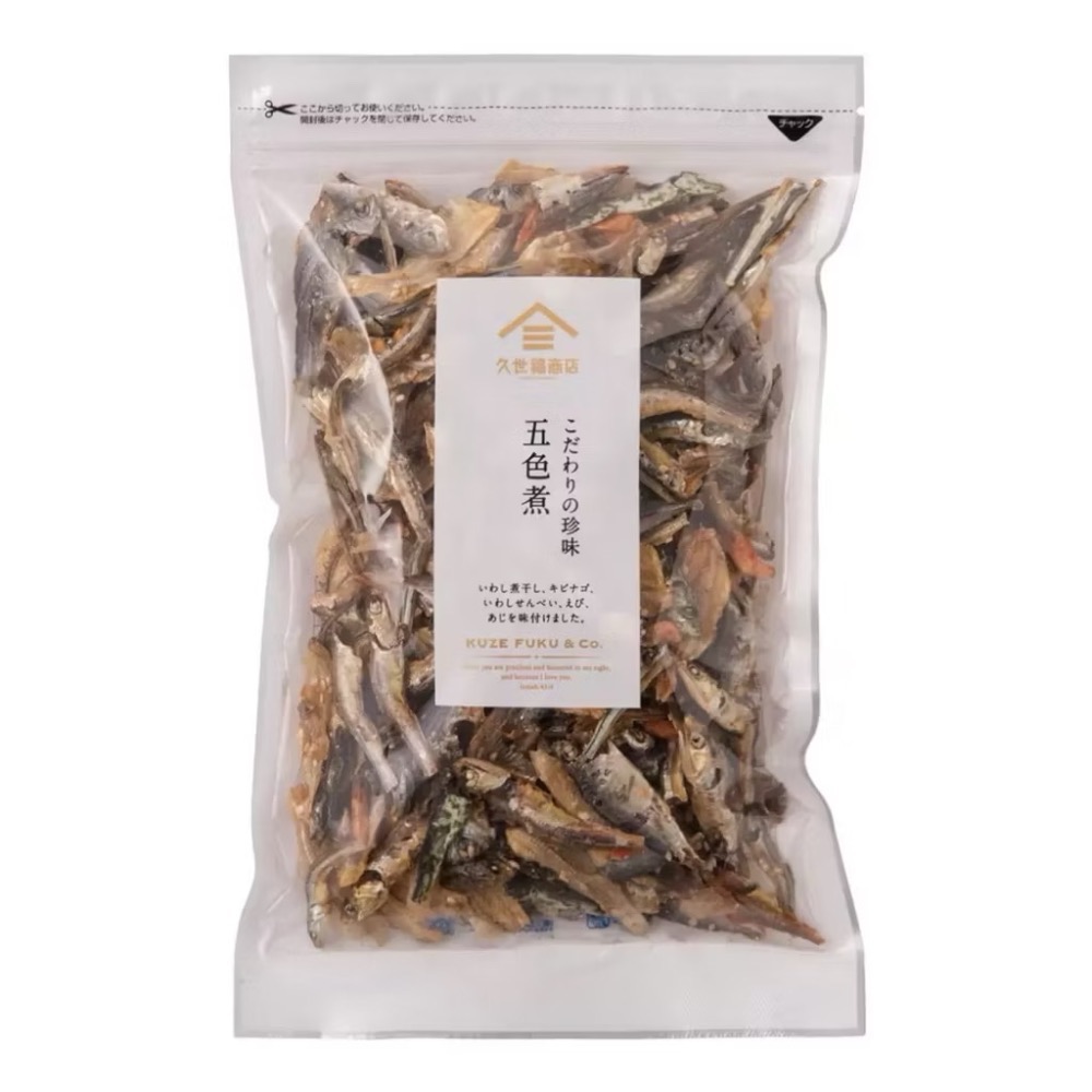 ((好市多現貨))🎀日本 久世福 鰹魚昆布高湯包(8公克x50包/袋)/極品珍味五色小魚乾(300公克/包)-細節圖4