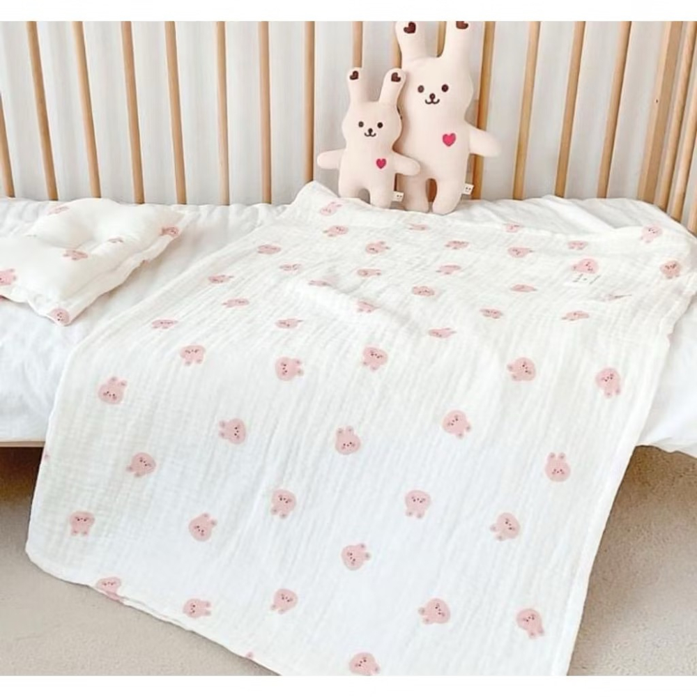 現貨 正韓 DTD 禮盒 兔子 新生兒 包屁衣 帽子 口水巾 蓋毯 娃娃-細節圖8