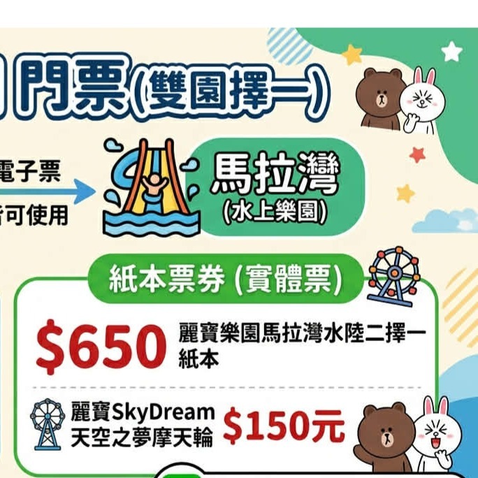 歡樂GO台中麗寶樂園 探索樂園/馬拉灣不分平假日皆可使用-細節圖2