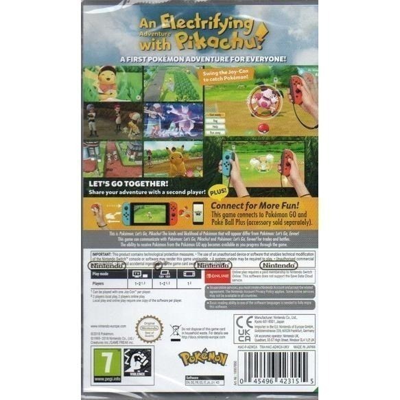 NS 精靈寶可夢 Let＇s Go！皮卡丘 一般版 繁中版 新品現貨-細節圖4