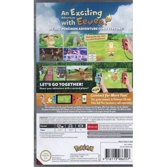 NS 精靈寶可夢 Let＇s Go！伊布 一般版 繁中版 新品現貨-細節圖4