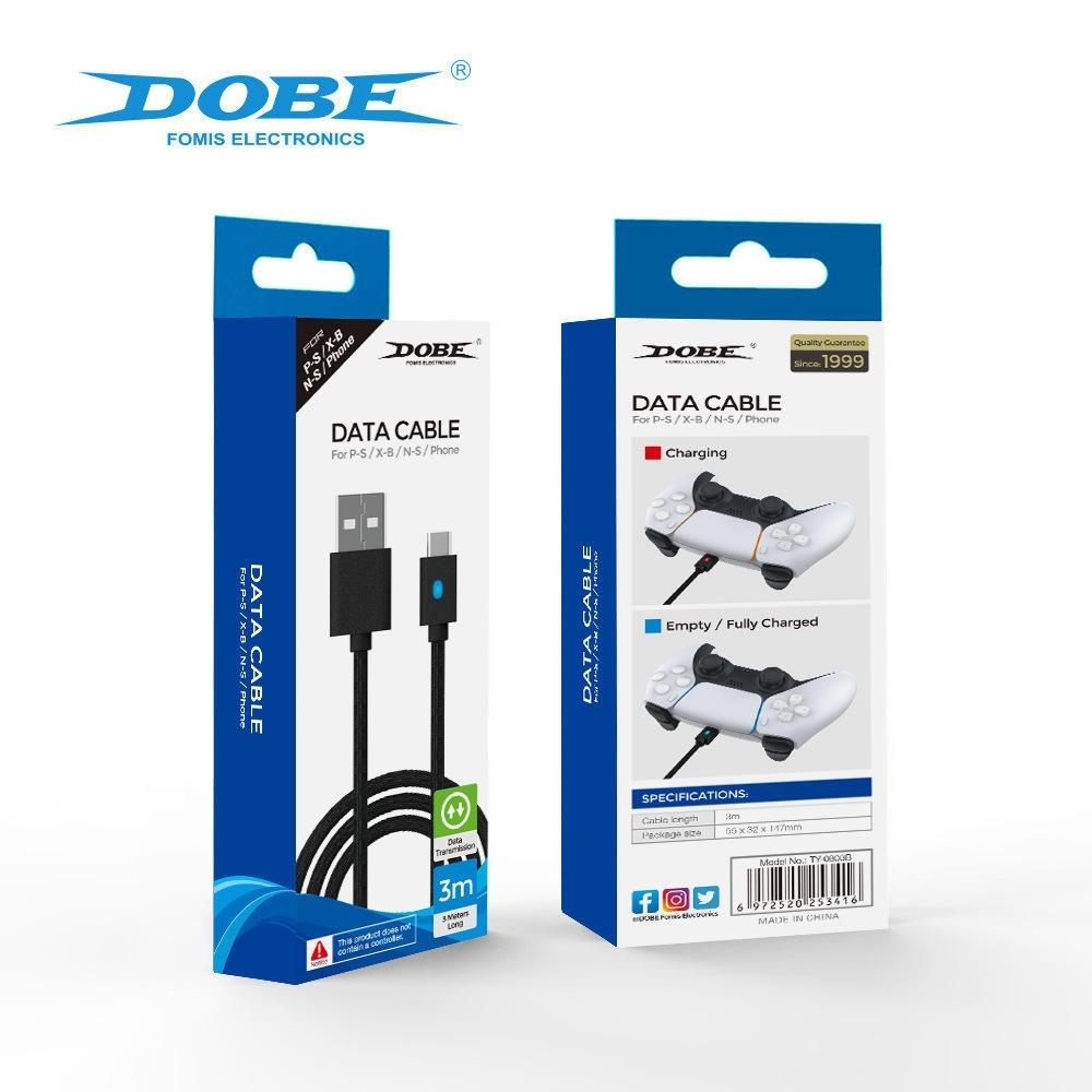 【電玩貓】DOBE PS5/XBOX/NS/手機 USB A to C 充電傳輸線 線長3米 TY-0803B 新品現貨-細節圖4