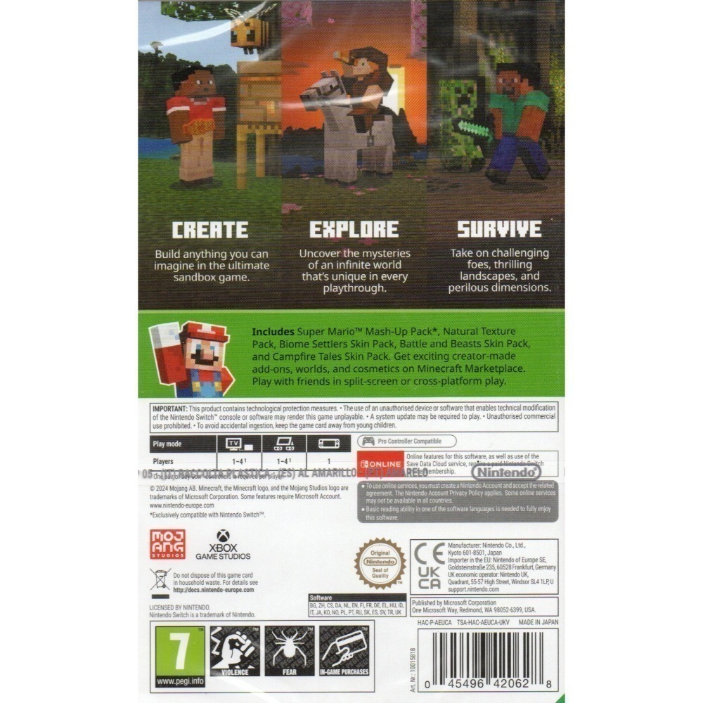 NS 我的世界 當個創世神 麥塊 Minecraft 一般版 繁中版 新品現貨-細節圖4