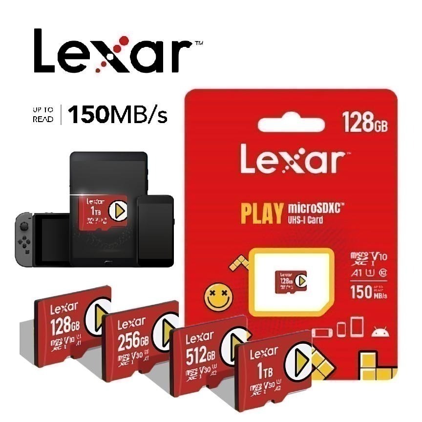 Lexar 雷克沙 PLAY 128GB/256GB/512GB/1TB microSD TF記憶卡 新品現貨