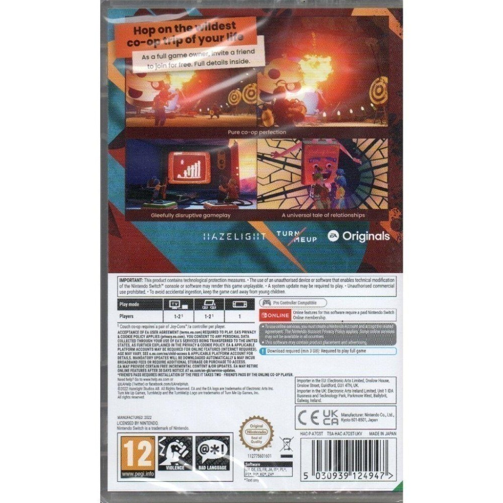 NS 雙人成行 It Takes Two 一般版 繁中版 新品現貨-細節圖2