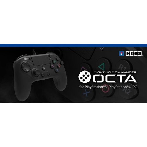 【電玩貓】HORI PS5/PS4/PC OCTA有線六鈕格鬥手把 按鍵自定義 十字鈕感度調整 SPF-023 新品現貨