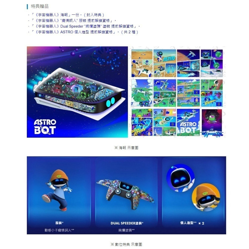 PS5 宇宙機器人 一般版 繁中版 亞版 新品現貨-細節圖3