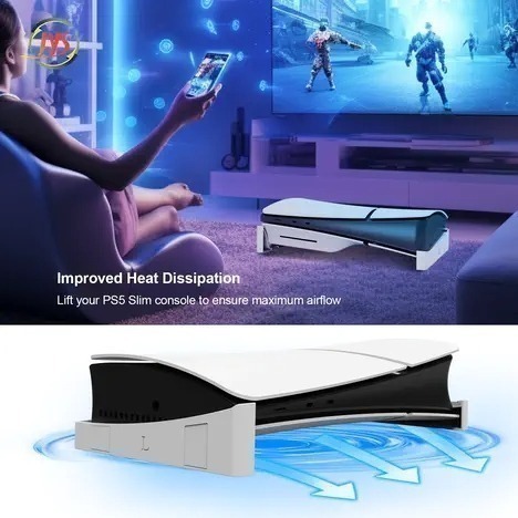 JYS PS5 SLIM&PRO/光碟版&數位版通用 主機橫躺放置支架 橫放架 JYS-P5189 新品現貨-細節圖3
