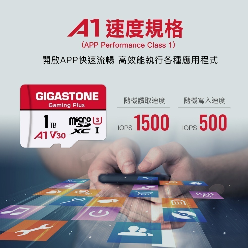 GIGASTONE 立達 Gaming Plus 512GB/1TB microSD TF記憶卡 新品現貨-細節圖4