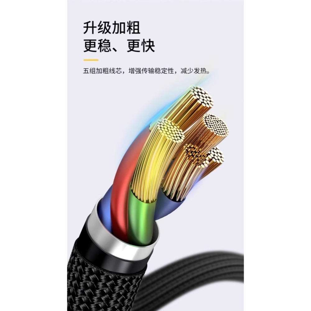 倍思 Baseus PS5 TYPE-C USB C to C 充電傳輸線 100W快充 線長2米 新品現貨-細節圖6