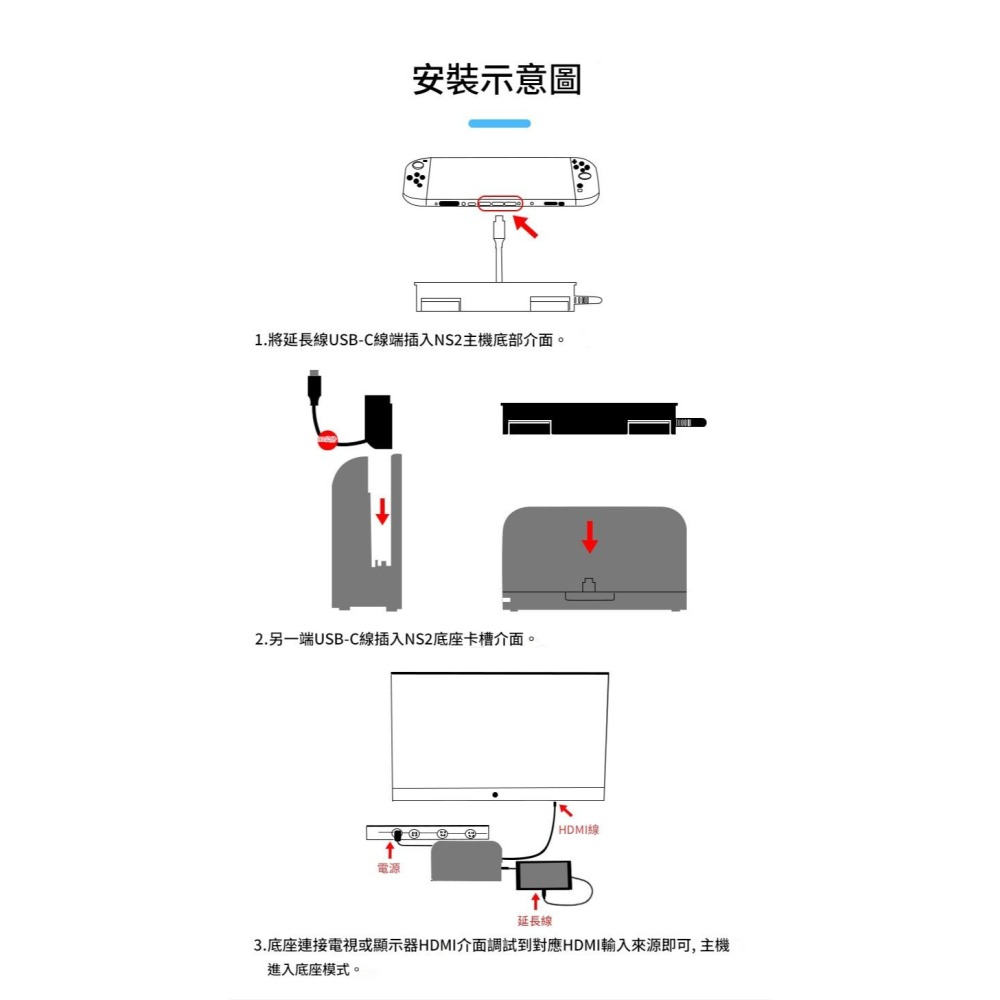 AOLION 澳加獅 NS2 SWITCH 2 原廠底座 底座延長線 高效降溫 改善主機散熱 新品現貨-細節圖7