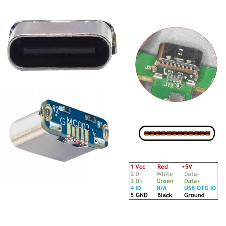 Micro-USB / Mini-USB 改Type-C接口 改裝板 USB-C 轉接板 改裝料件 新品現貨-細節圖5