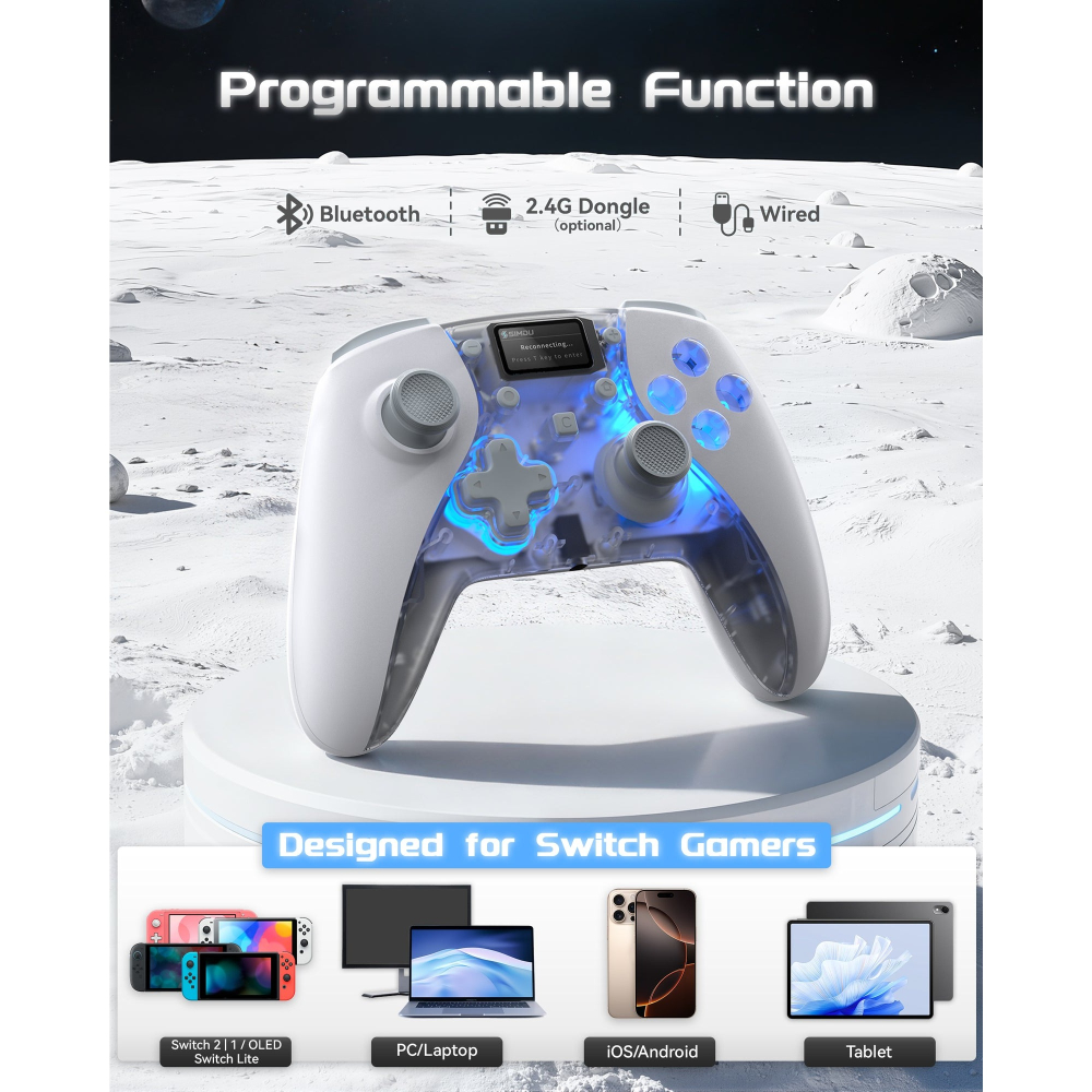 《繁中代理版》SIMDU NS2/NS/PC/手機 星艦01 智能顯示控制器 霍爾搖桿 保固一年 新品現貨-細節圖3