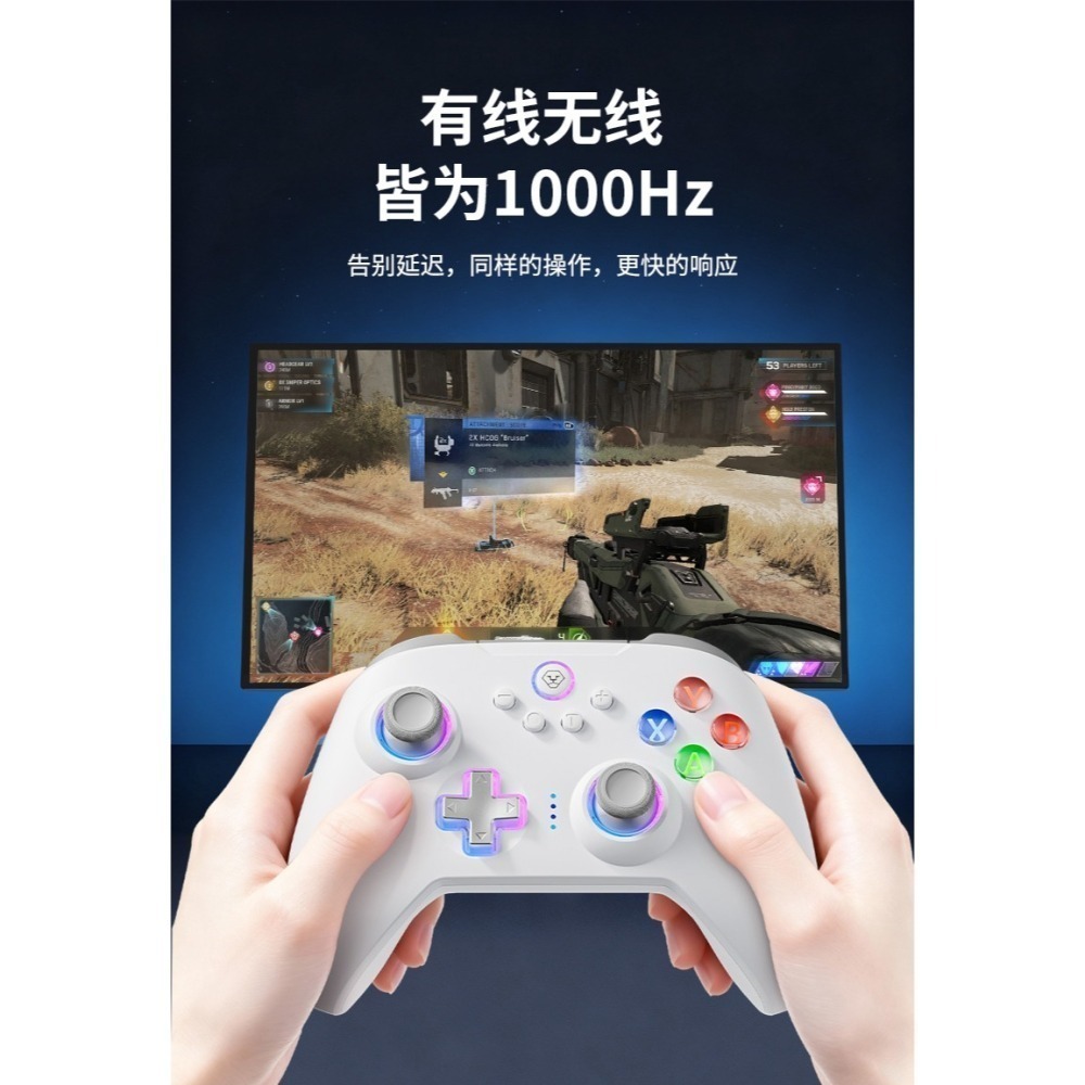 AOLION 澳加獅 PC/NS/手機 雙霍爾 無線手把控制器 自動連發 巨集編程 AL-N10 新品現貨-細節圖8