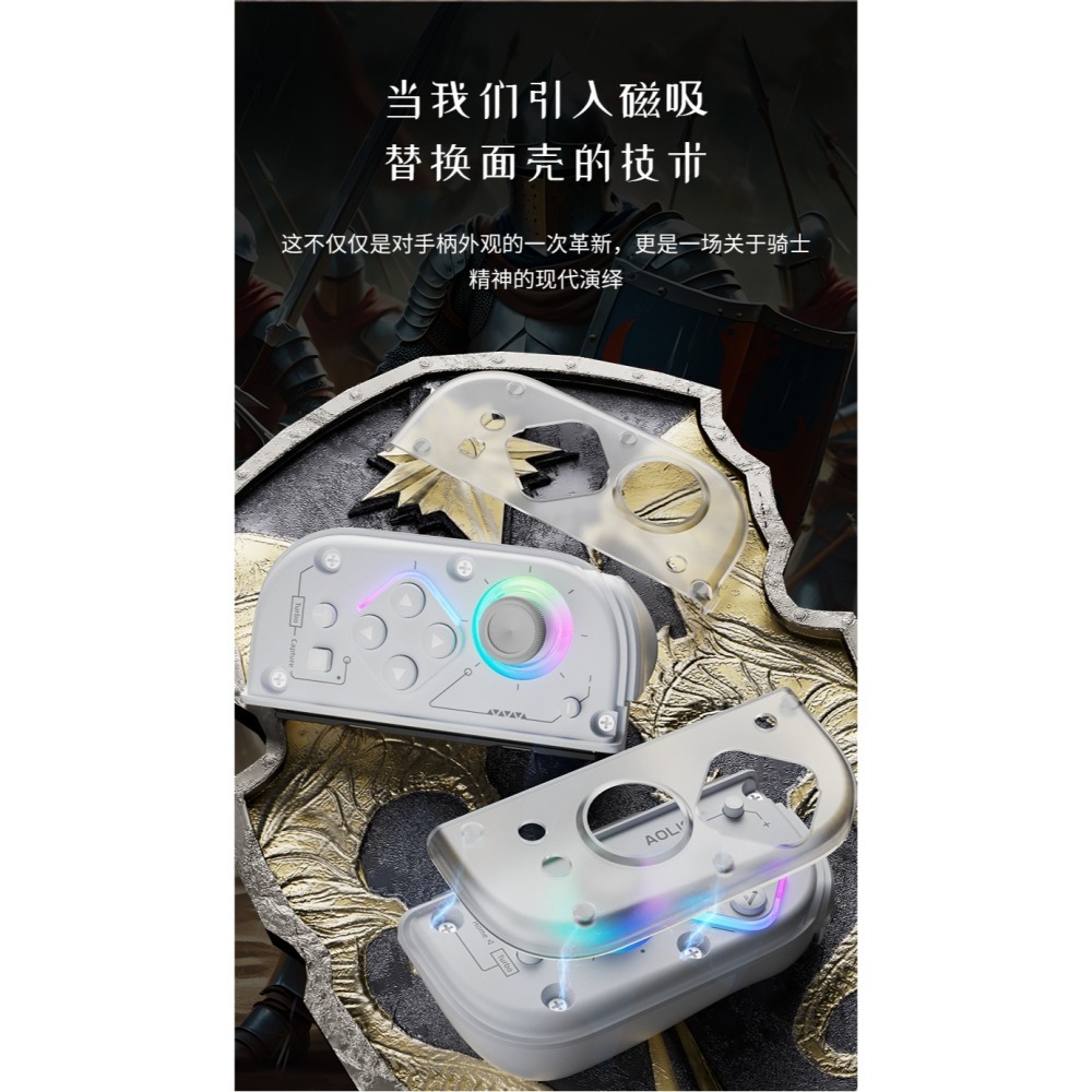 AOLION 澳加獅 NS/2NS JOY-CON控制器 霍爾搖桿 巨集編程 AL-J20 LITE 新品現-細節圖7
