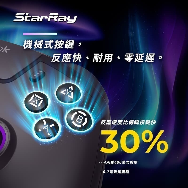 BROOK PS5/PC/手機 StarRay 無線手把控制器 霍爾搖桿 機械按鍵 映射巨集 新品現貨-細節圖4