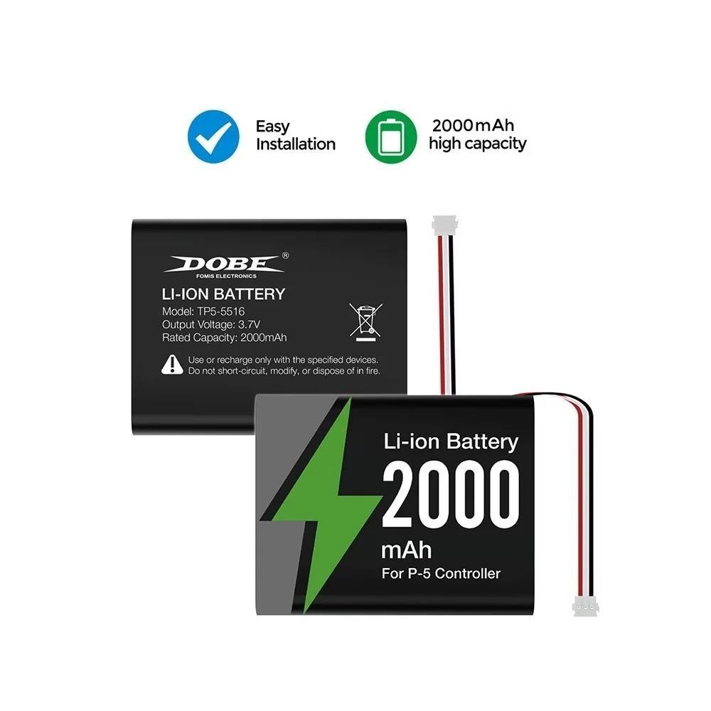 DOBE PS5 DUALSENSE 無線手把 充電電池 鋰電池 2000mAh TP5-5516 新品現貨-細節圖2