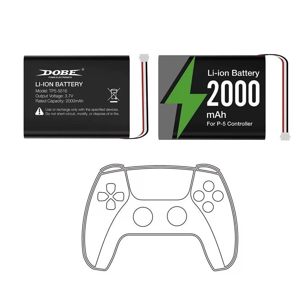 DOBE PS5 DUALSENSE 無線手把 充電電池 鋰電池 2000mAh TP5-5516 新品現貨-細節圖3