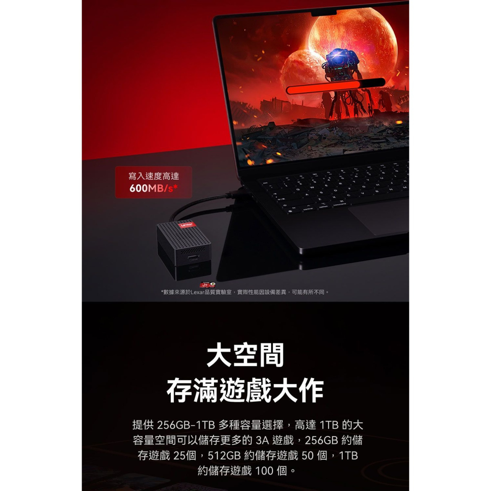 《NS2適用》Lexar PLAY PRO microSDXC Express 記憶卡 512GB 新品現貨-細節圖7