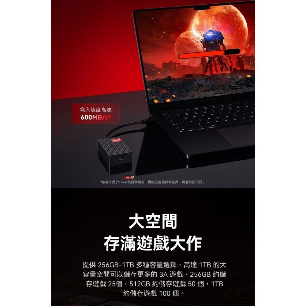 《NS2適用》Lexar 256GB PLAY PRO microSDXC Express 記憶卡 新品現貨-細節圖7