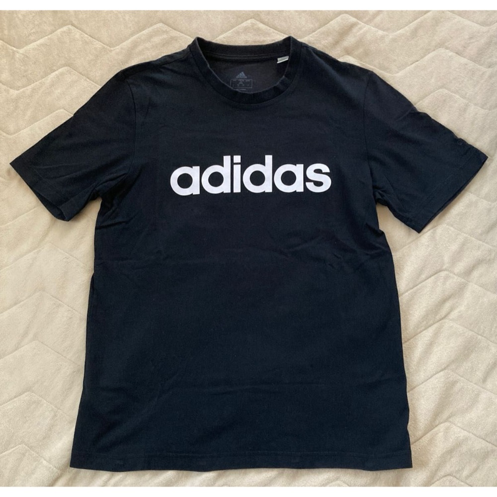 [L] Adidas T-shirt 短袖 黑色-規格圖4