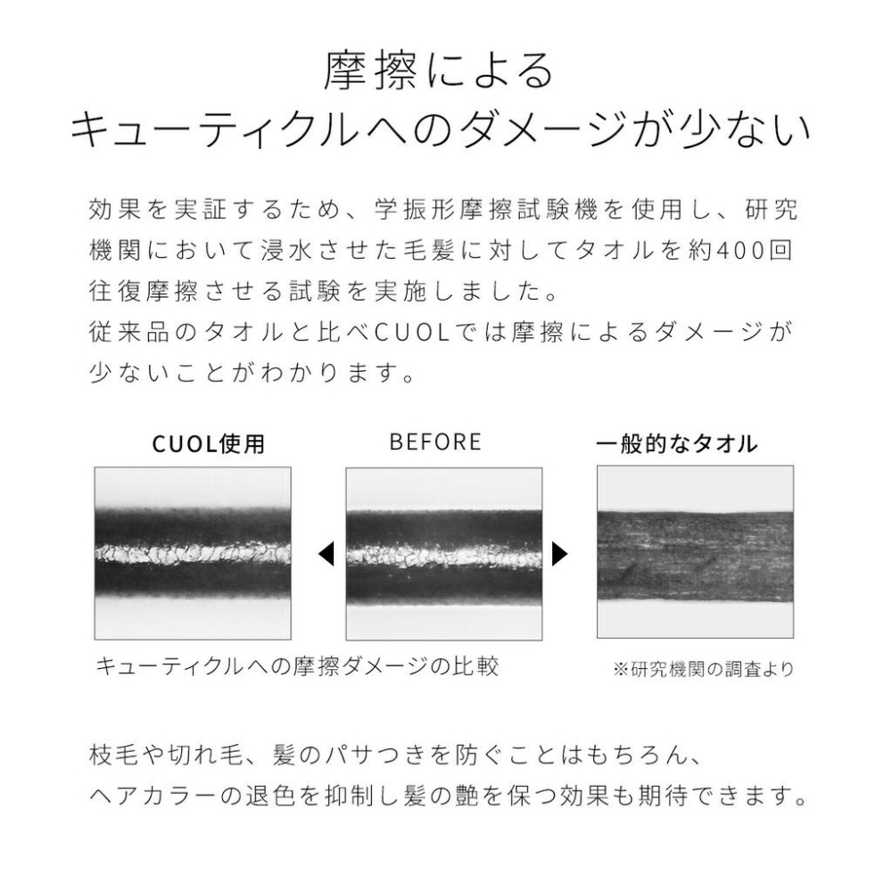 【明天是週末】日本製乾髮巾 Hartwell CUOL 今治認證 低摩擦力毛巾 頭髮專用毛巾 快乾毛巾-細節圖5