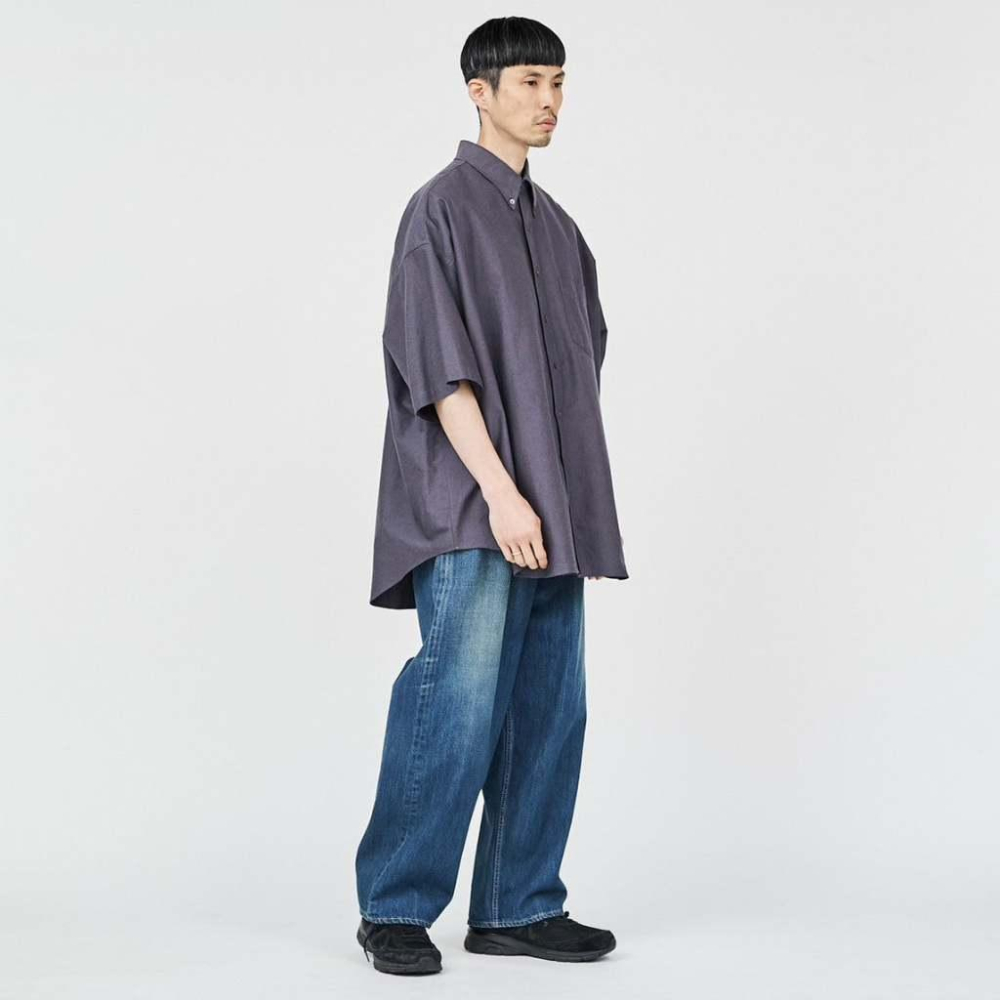 【明天是週末】現貨 Graphpaper Selvage Denim Two Tuck Pants-Dark Fade-細節圖2