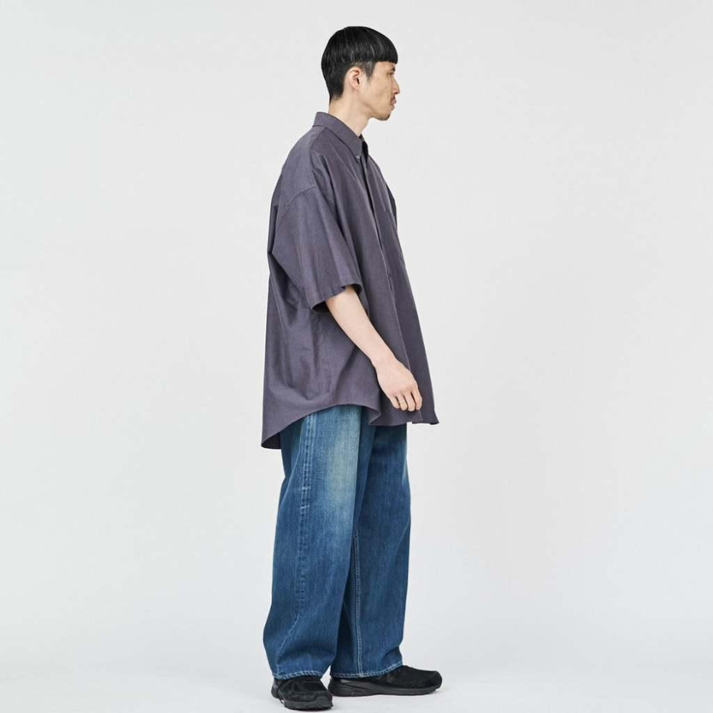 【明天是週末】現貨 Graphpaper Selvage Denim Two Tuck Pants-Dark Fade-細節圖3